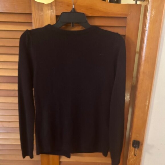 East 5th black button down sweater with long sleeves - Picture 3 of 3